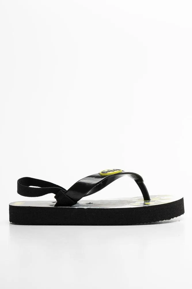 Batman Flip Flop Black