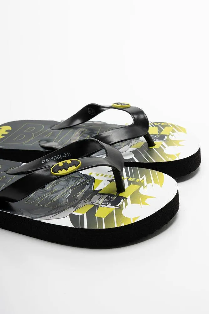 Batman Flip Flop Black