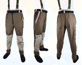 BISON BREATHABLE STOCKING FOOT FISHING WAIST WADERS M, L, XL, XXL, XXXL