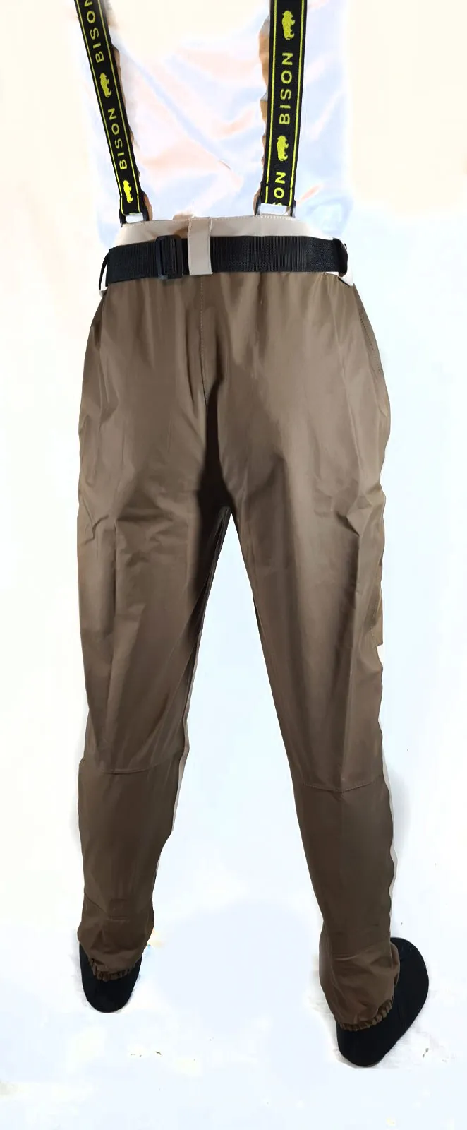 BISON BREATHABLE STOCKING FOOT FISHING WAIST WADERS M, L, XL, XXL, XXXL