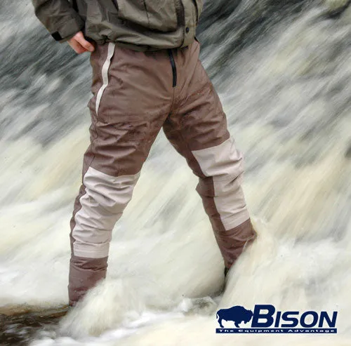 BISON BREATHABLE WAIST WADERS COMPLETE WITH MK2 RUBBER OR FELT SOLE WADING BOOTS