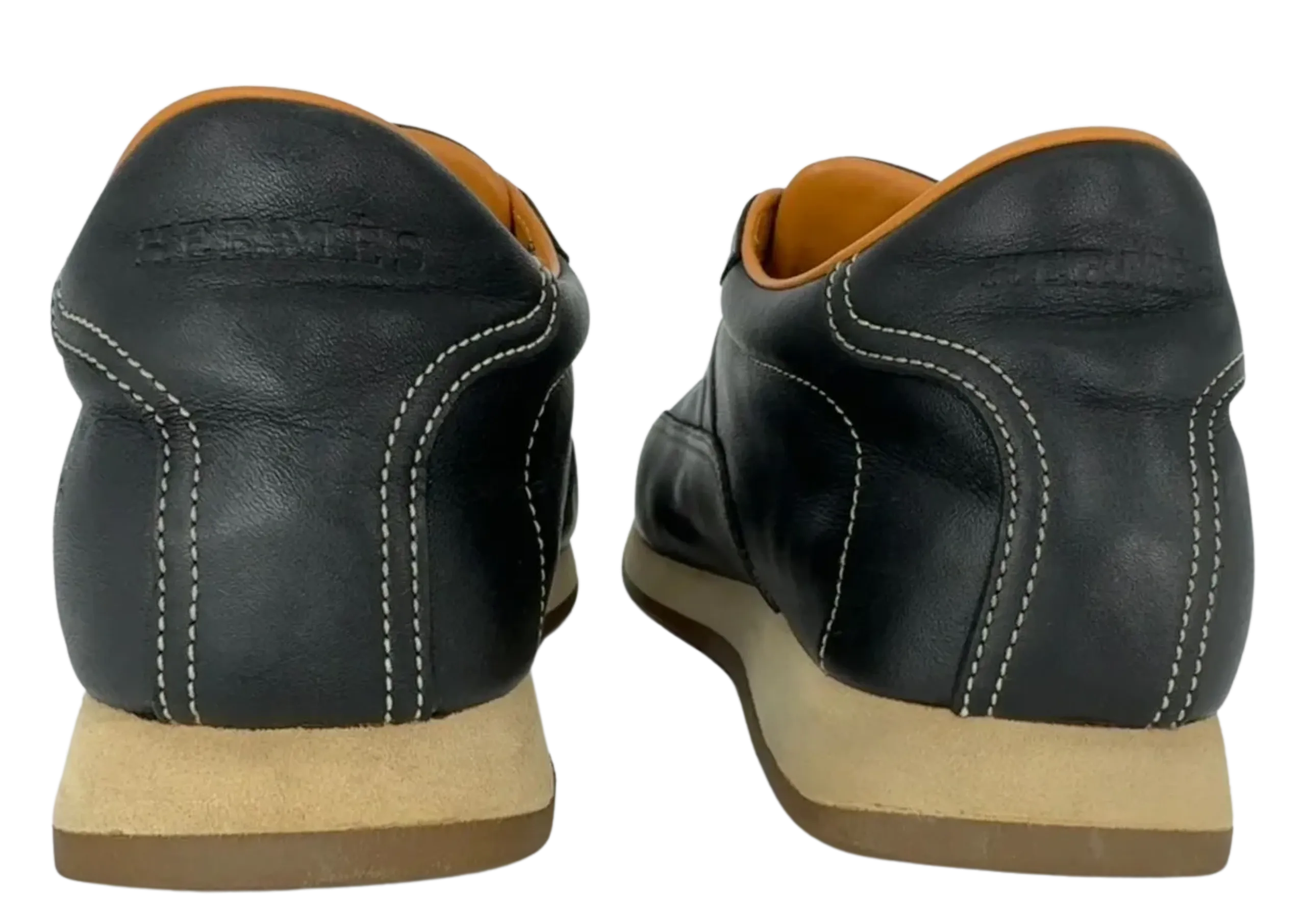 Black Hermes "Quick" Sneakers