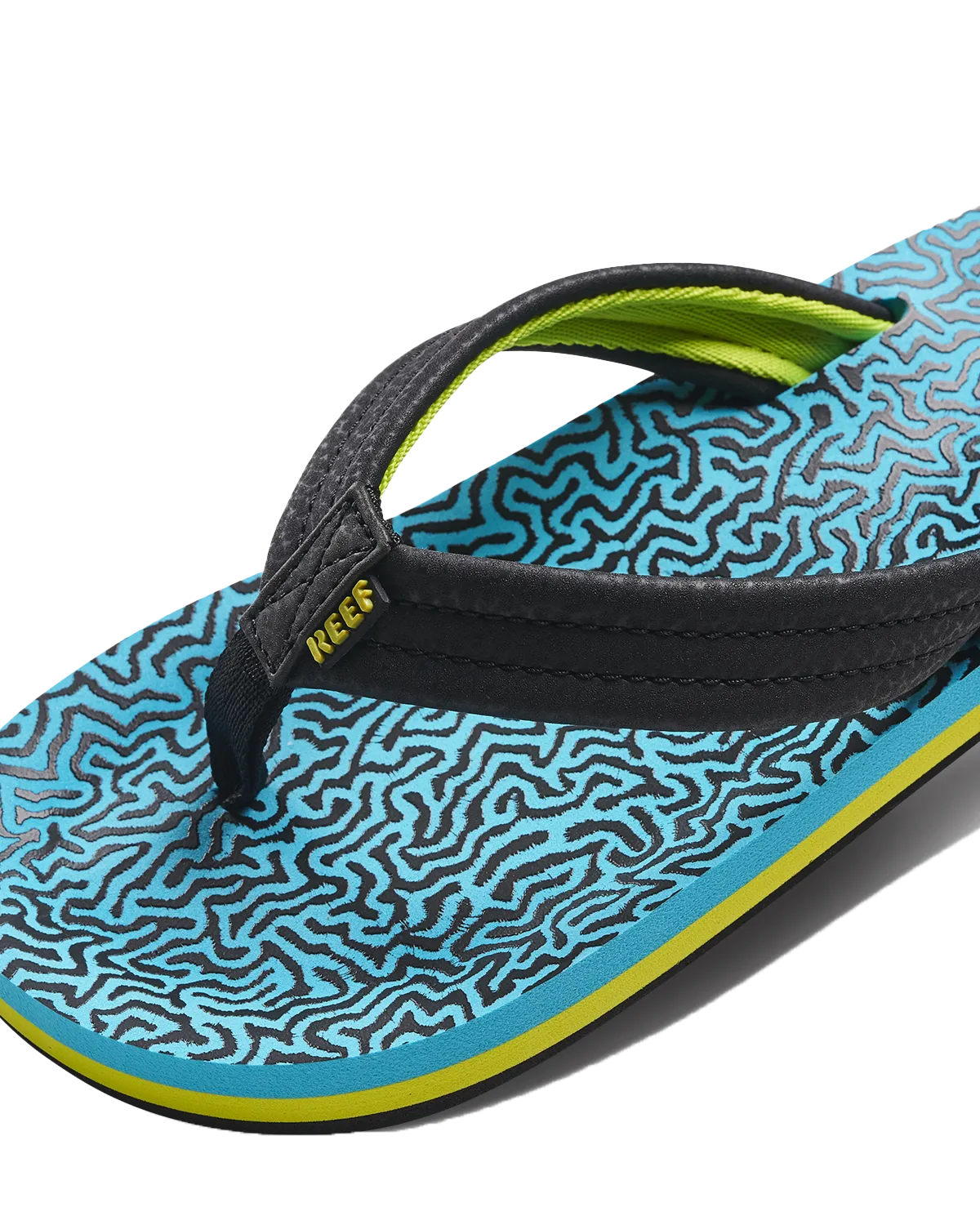 Boys Ahi Flip Flops in Blue Coral