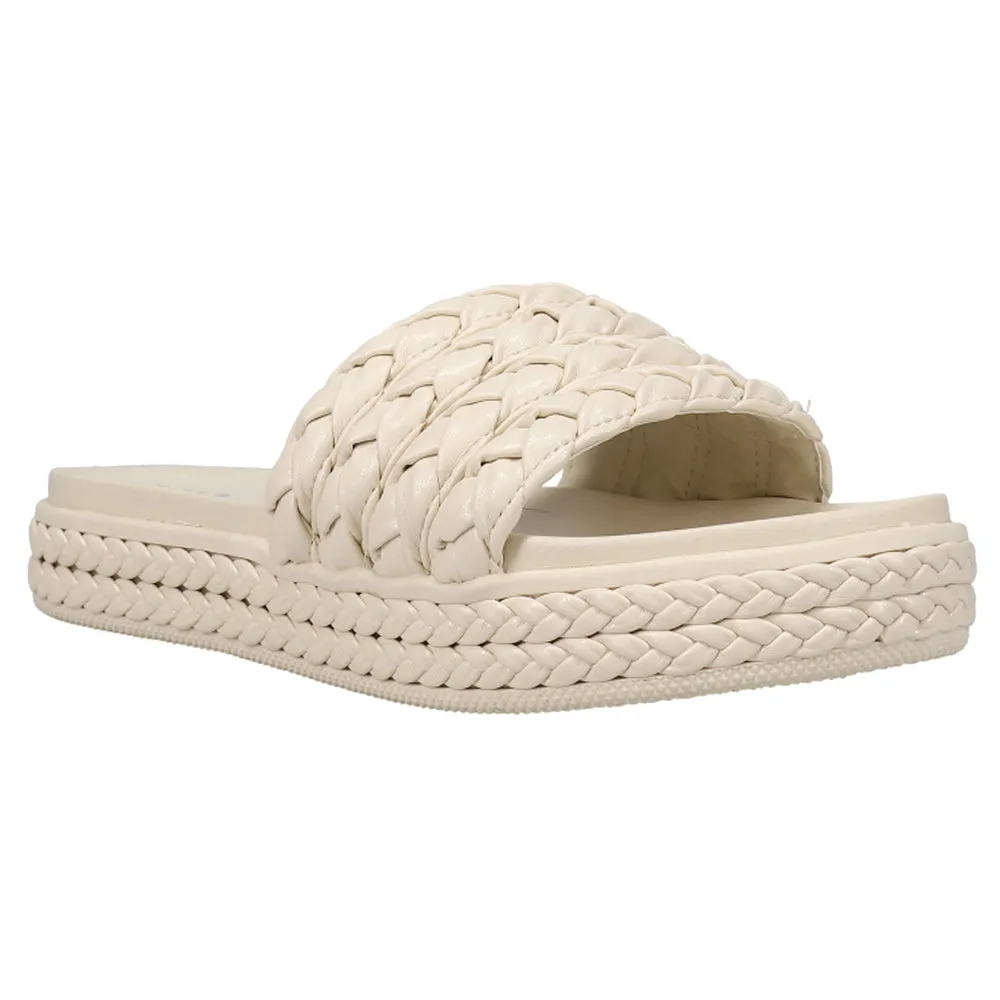 Bri Braided Platform Slide Sandals