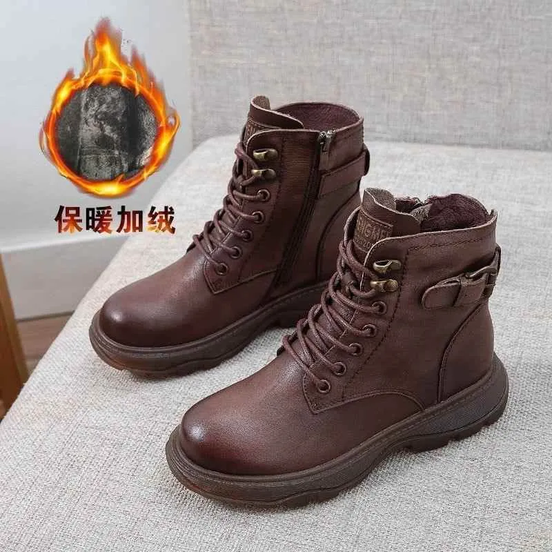 Cross Stroppy Ankle Vintage Punk Boots Flat Women's Casual Shoes GRCL0244