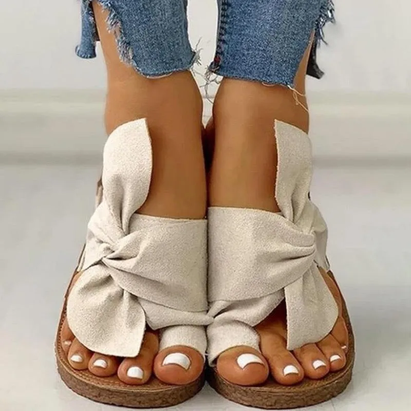 Flops Bow Front Open Sandals