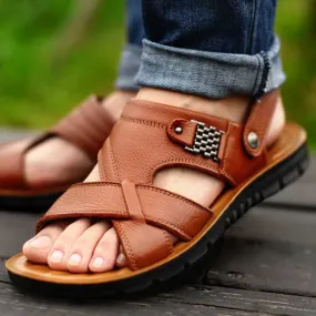 Men Genuine Leather Sandals