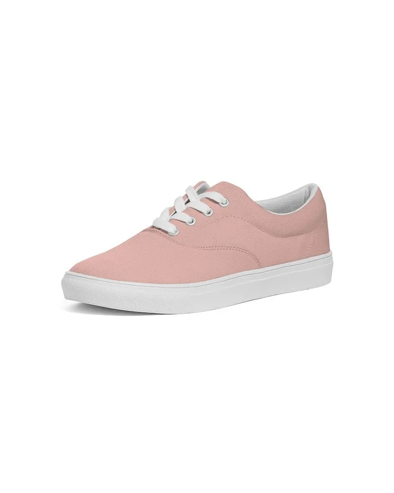 Pale Pastel Pink Red Men's Canvas Sneakers | Men's | Bright Pale Pastel Pink Red | C0M30Y22K0