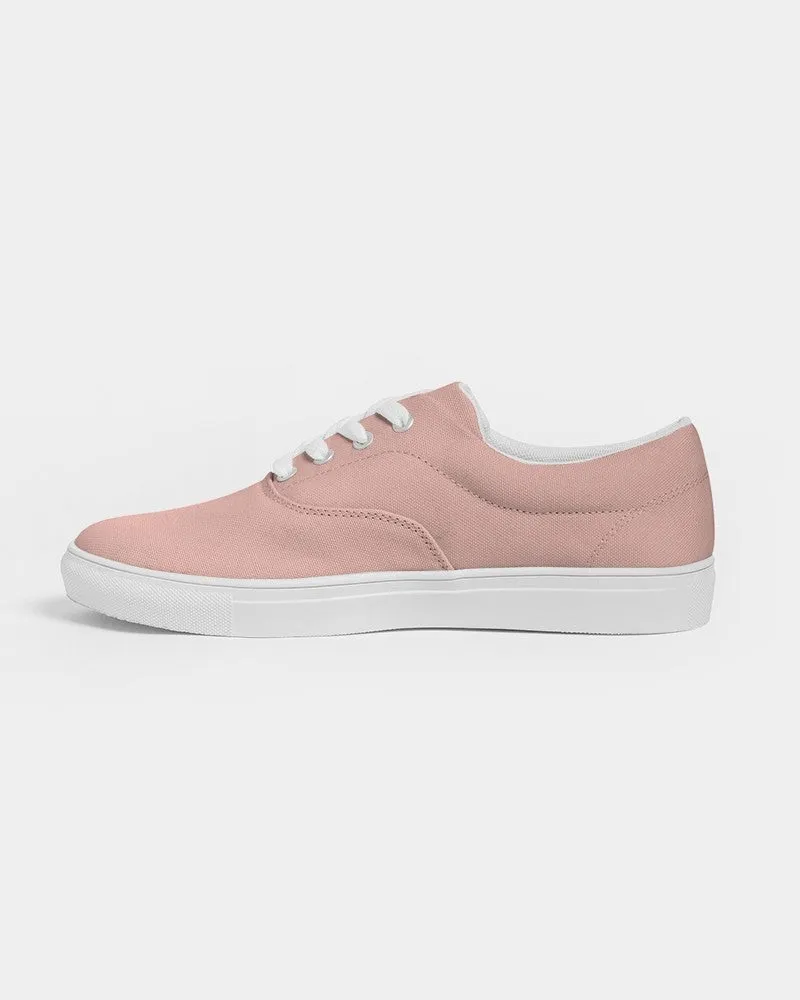 Pale Pastel Pink Red Men's Canvas Sneakers | Men's | Bright Pale Pastel Pink Red | C0M30Y22K0