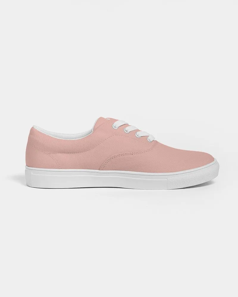 Pale Pastel Pink Red Men's Canvas Sneakers | Men's | Bright Pale Pastel Pink Red | C0M30Y22K0