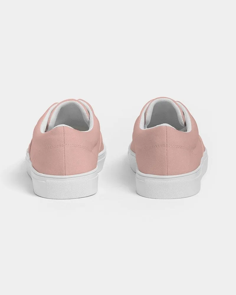 Pale Pastel Pink Red Men's Canvas Sneakers | Men's | Bright Pale Pastel Pink Red | C0M30Y22K0