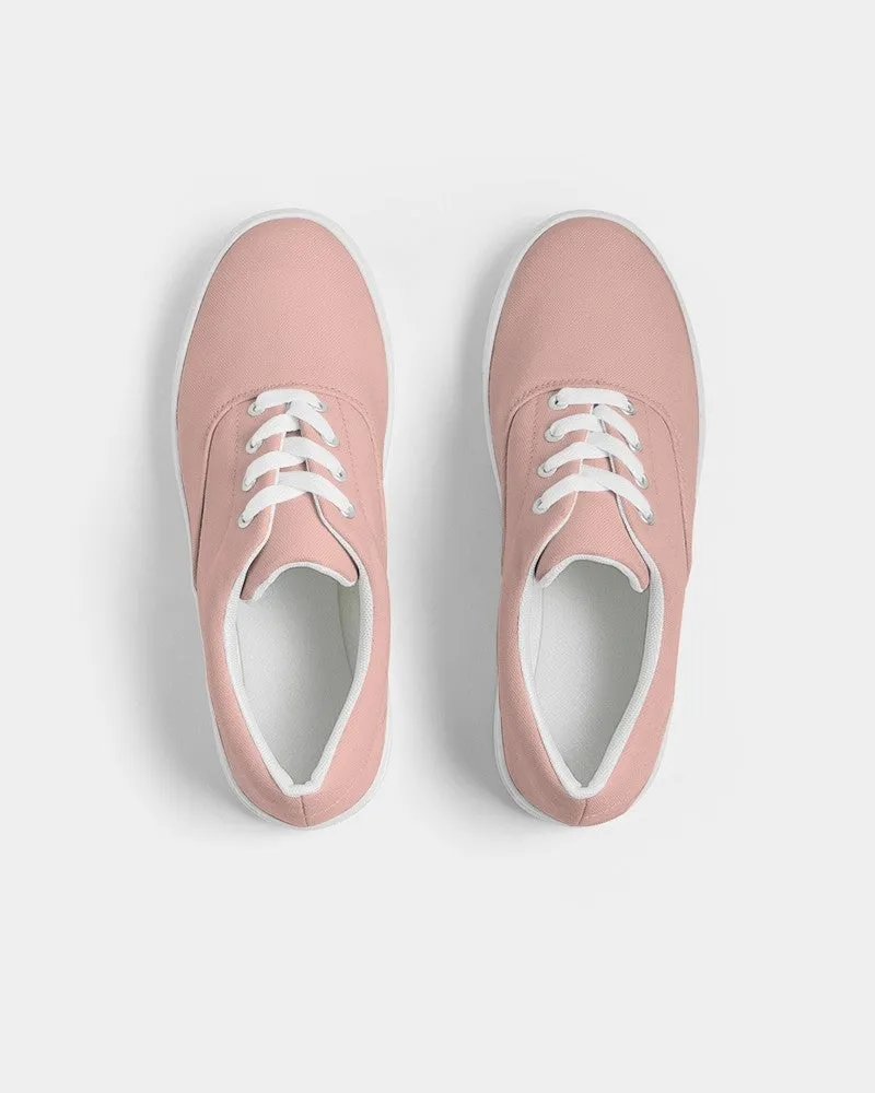 Pale Pastel Pink Red Men's Canvas Sneakers | Men's | Bright Pale Pastel Pink Red | C0M30Y22K0