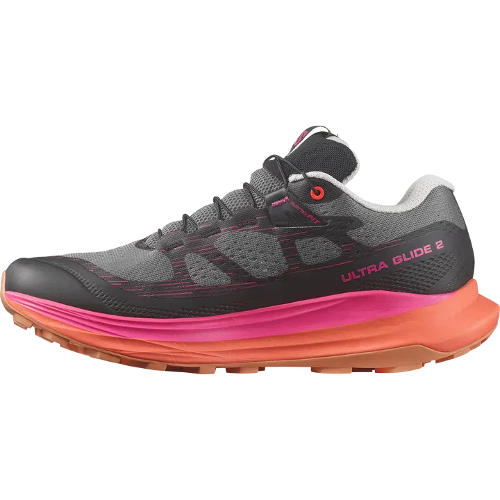 Salomon Ultra Glide 2 Shoes (Women's) Plum Kitten / Black / Pink Glow