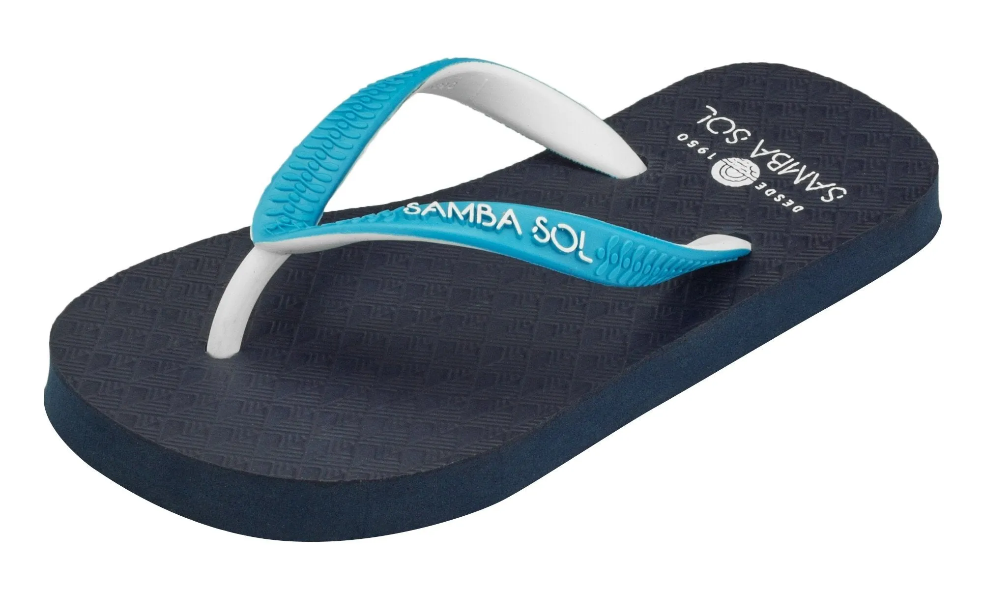 Samba Sol Kid's Beach Collection Flip Flops - Blue