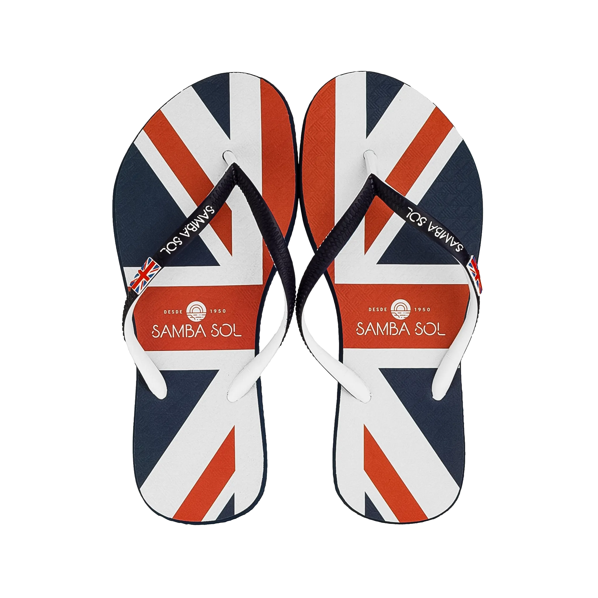 Samba Sol Women's Countries Collection Flip Flops - England