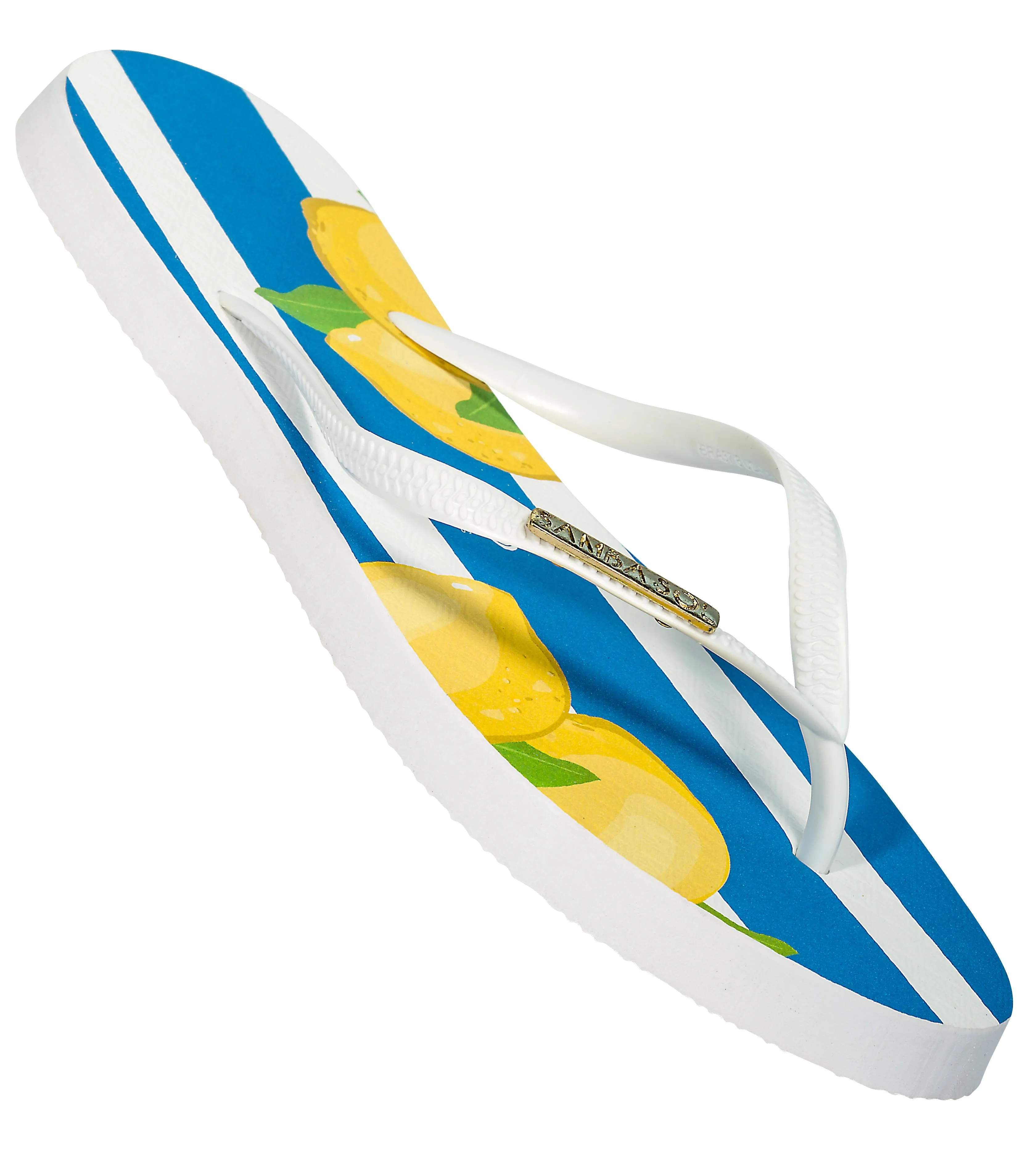 Samba Sol Women's Fashion Collection Flip Flops - Capri Lemon