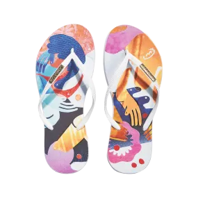 Samba Sol Women's YoungArts Collection Flip Flops - Nadia Wolff