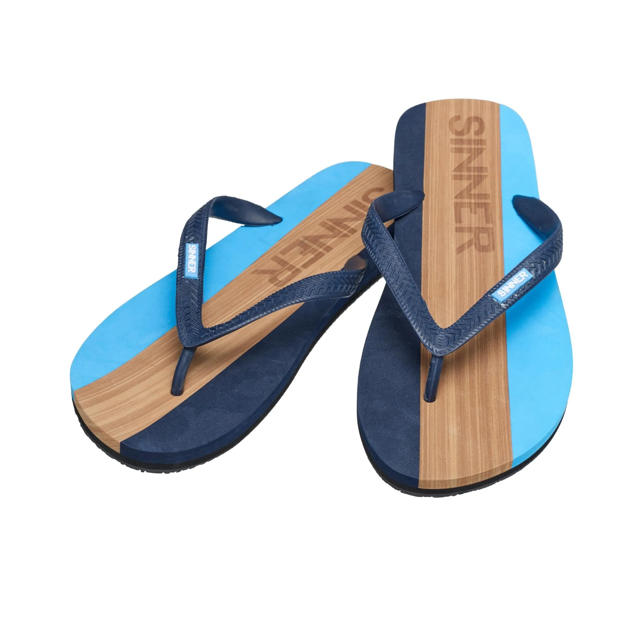 Sinner CAPITOLA Men's Flip Flops - Light Blue/ Light Brown