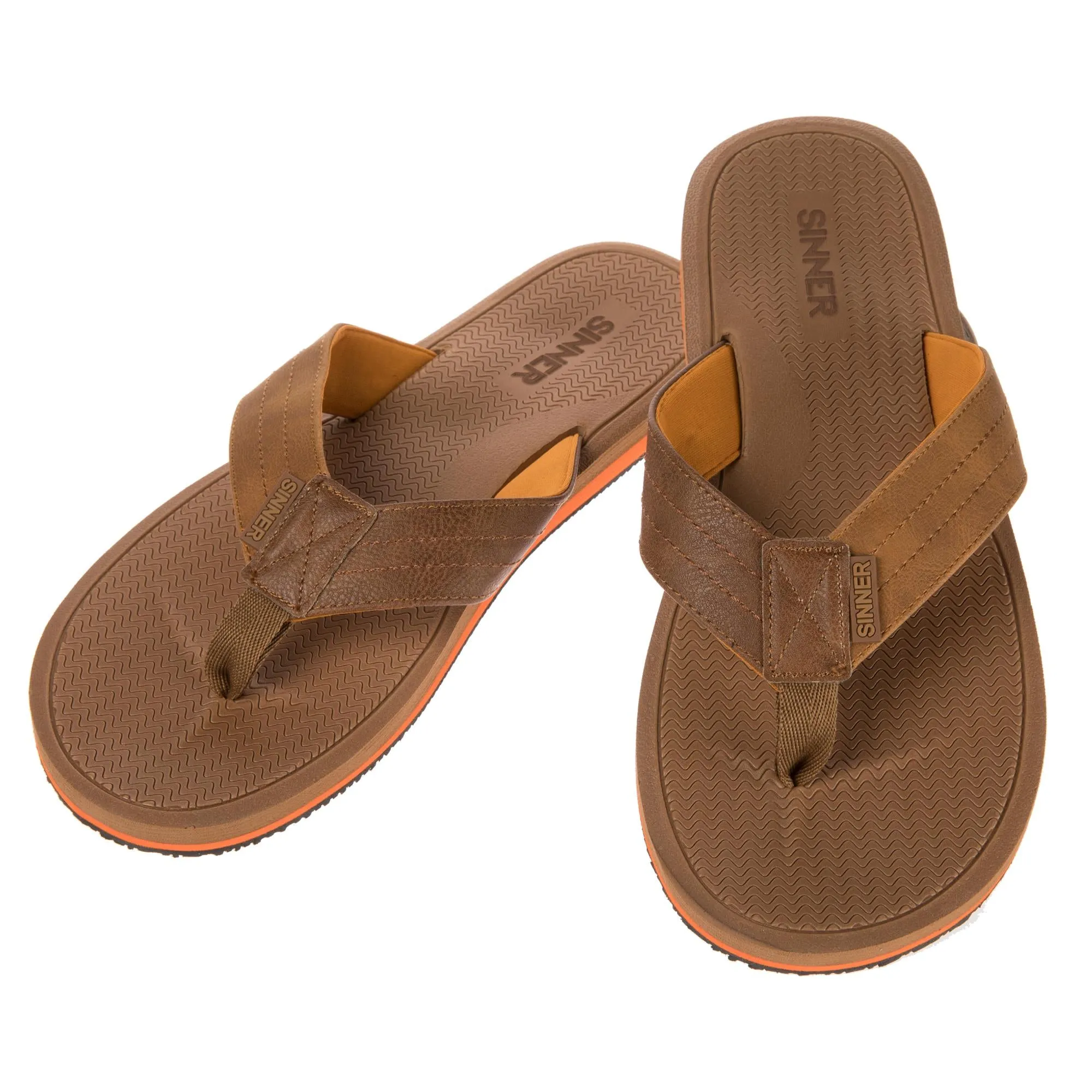 Sinner LOBOS Men's Flip Flops - Brown