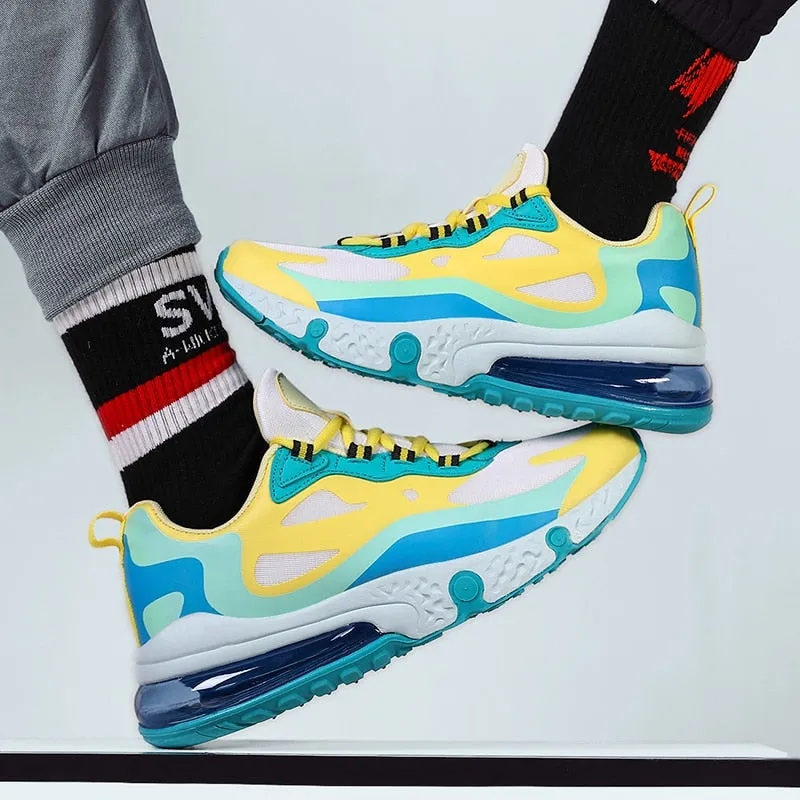 Street Style Multicolor Running Shoes with Air Sole