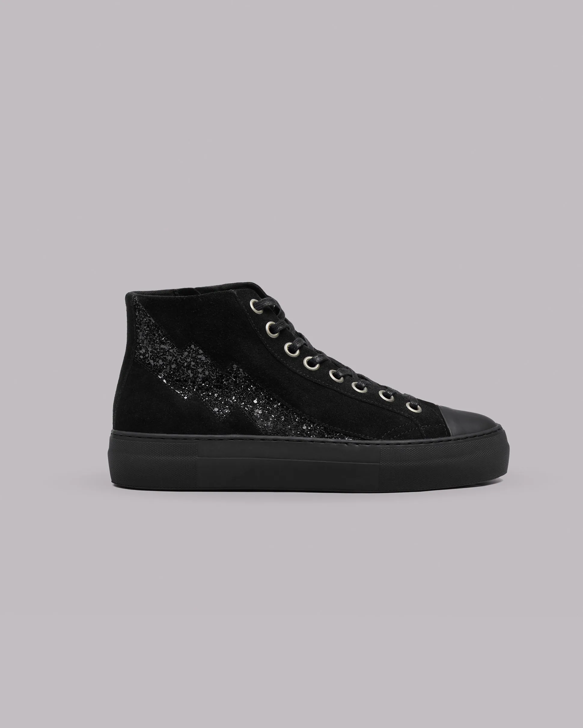 The Black Platform Sneakers